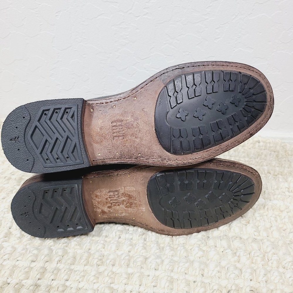 NEW FRYE Leather Distressed Tyler Chelsea Boots - Picture 7 of 8